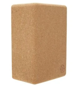 Gaiam Natural Cork Yoga Block Standard 4 Inch