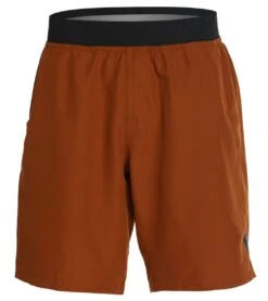 PrAna Men's Mojo Yoga Shorts Burnt Caramel