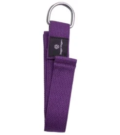 Hugger Mugger D-Ring Cotton Yoga Strap 6' Purple