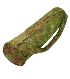 Hugger Mugger Batik Yoga Mat Bag Green