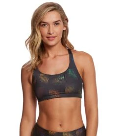 Onzie Chic Yoga Sports Bra Stained Glass