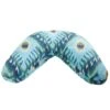 Hugger Mugger V-Shape Cushion Print Indigo Ikat