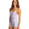 Onzie Yoga & Dance Shortie Leotard Candy Cloud
