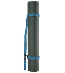 Hugger Mugger Simple Yoga Mat Sling Blue Leaf