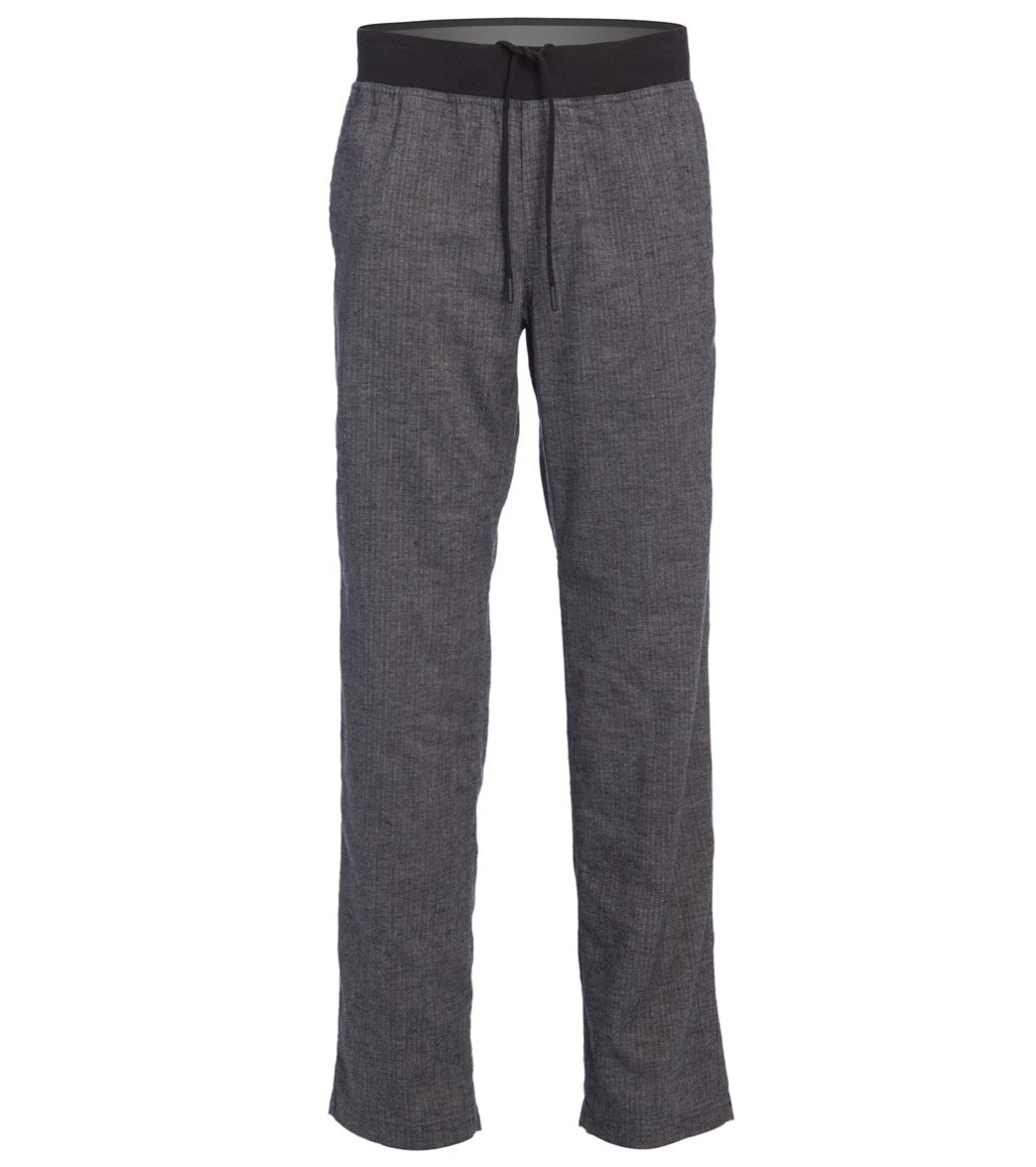 PrAna Men's Vaha Yoga Pants 32" Inseam Black Herringbone - Image 3