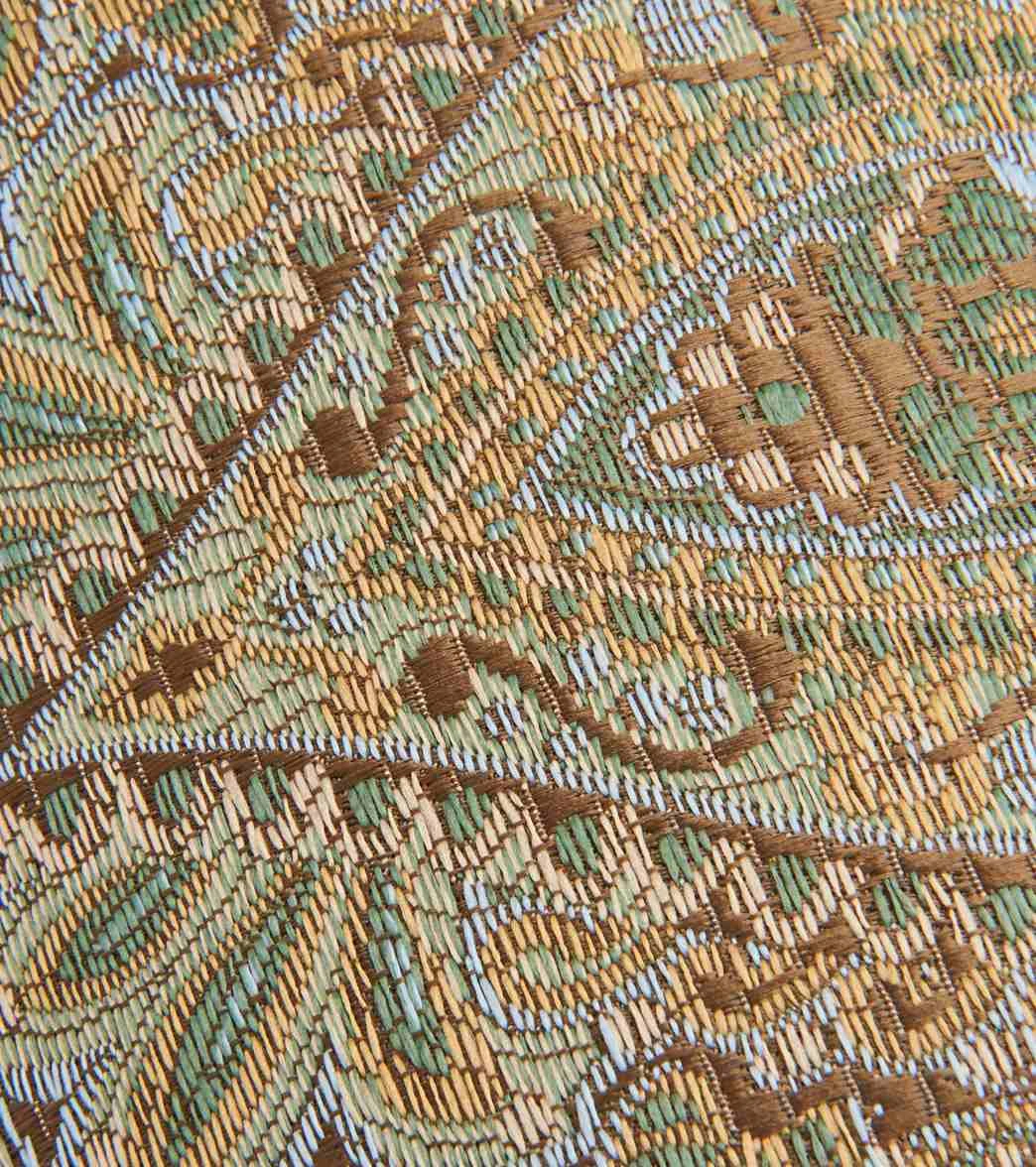 Hugger Mugger Round Printed Yoga Bolster Pashmina Tea - Image 4