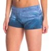 Hard Tail Booty Yoga Shorts Blue Side Circle