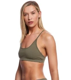 Hard Tail Freestyle Yoga Sports Bra Olive