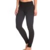 Hard Tail Flat Waist Cotton Ankle Yoga Leggings Black