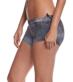 Onzie Side String Yoga Shorts Fence