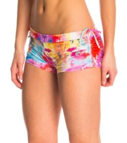 Onzie Side String Yoga Shorts Hawaiian Tropic