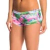 Onzie Side String Yoga Shorts Diamond Palm