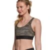 Onzie Elastic Band Yoga Sports Bra Moss Camo