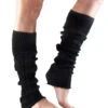 Toesox Knee High Leg Warmers Black