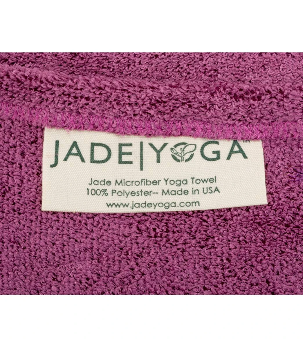 Jade Yoga Microfiber Yoga Hand Towel 24" Orchid - Image 3
