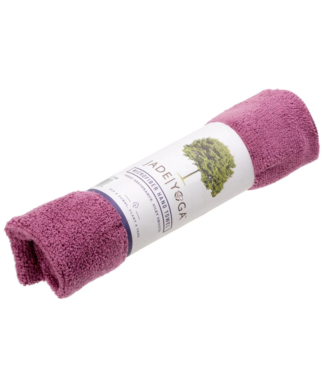 Jade Yoga Microfiber Yoga Hand Towel 24" Orchid - Image 4