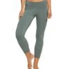 Hard Tail Contour Rolldown Cropped Cotton Yoga Leggings Juniper