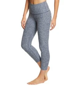 Beyond Yoga Spacedye High Waisted Yoga Capris White/Outlaw Navy