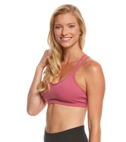 Beyond Yoga Double Back Yoga Sport Bra Imperial Rose