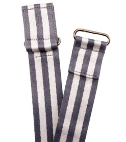 Hugger Mugger Schlepper Yoga Mat Sling Gray Stripe