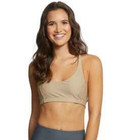 Onzie Pyramid Yoga Sports Bra Sand