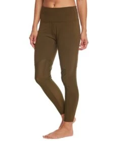 Marika Olivia Vented High Rise Tummy Control Yoga Leggings Juniper Green