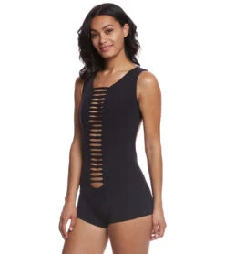Mika Yoga Wear Kali Yoga & Dance Leotard Black
