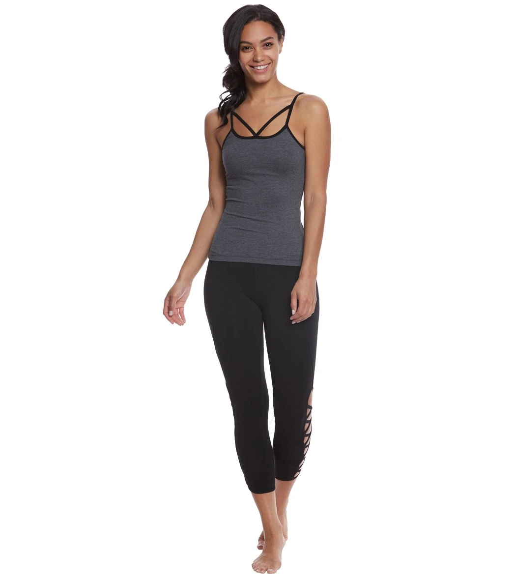 Hard Tail Strappy Front Yoga Tank Top - Image 4