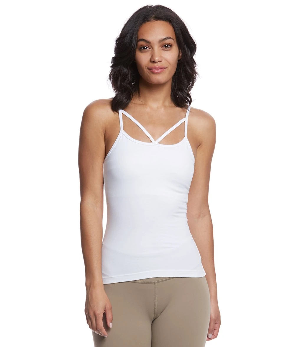 Hard Tail Strappy Front Yoga Tank Top - Image 11