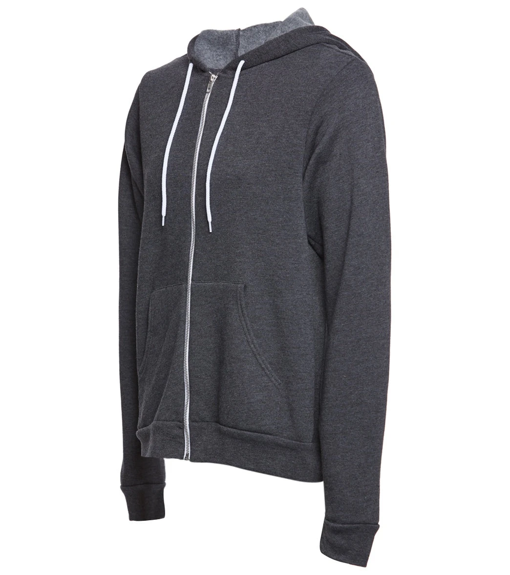 Bella + Canvas Men's Sponge Fleece Full Zip Hoodie Dark Grey Heather