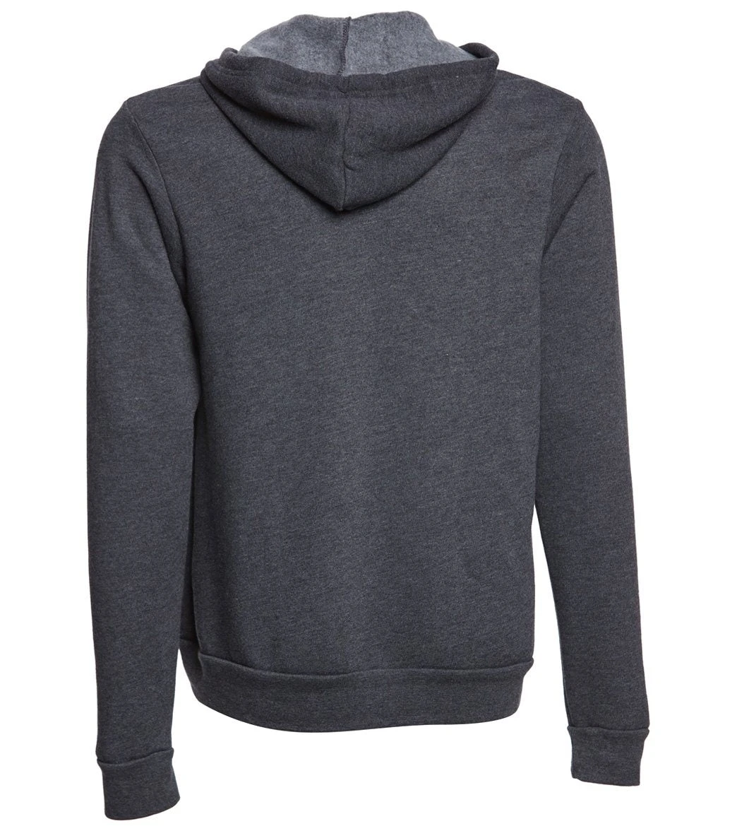 Bella + Canvas Men's Sponge Fleece Full Zip Hoodie Dark Grey Heather - Image 2