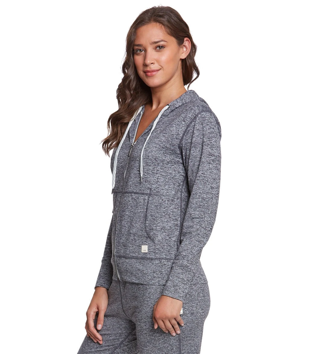 Vuori Halo Performance After Yoga Hoodie Heather Grey
