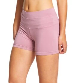 Hard Tail High Rise Yoga Booty Shorts Dusty Rose