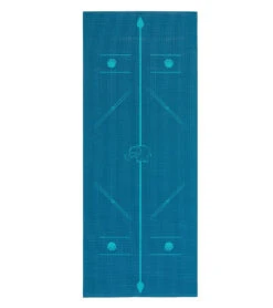 Everyday Yoga Kids' Alignment Yoga Mat 60 Inch 5mm Peacock With Print