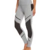 Beyond Yoga Full Disclosure High Waisted Yoga Leggings Gray Pintuck
