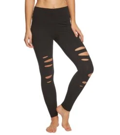 Hard Tail Flat Waist Laser Ankle Yoga Leggings