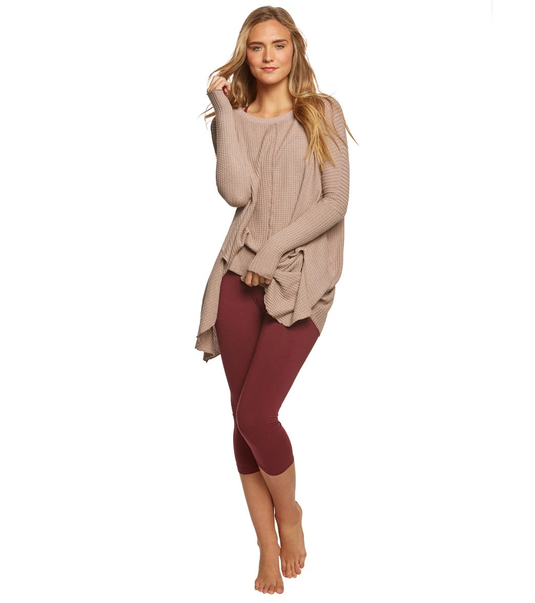 Hard Tail Thumbhole Slit Seam Side Pullover Mauve - Image 3