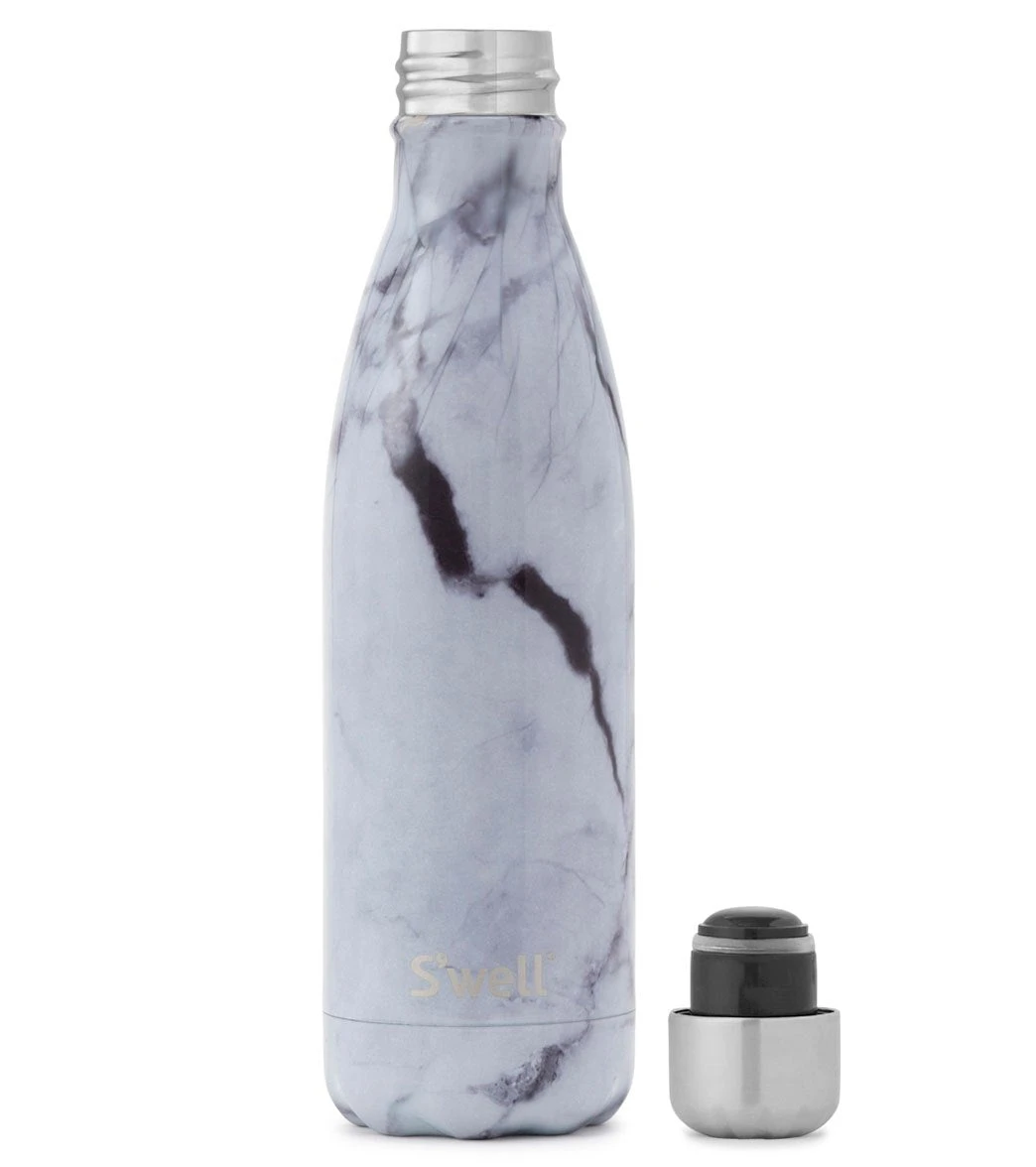 S'well White Marble 17oz Stainless Steel Water Bottle - Image 2