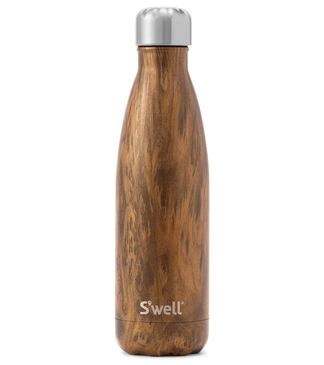 S'well Teakwood 17oz Stainless Steel Water Bottle