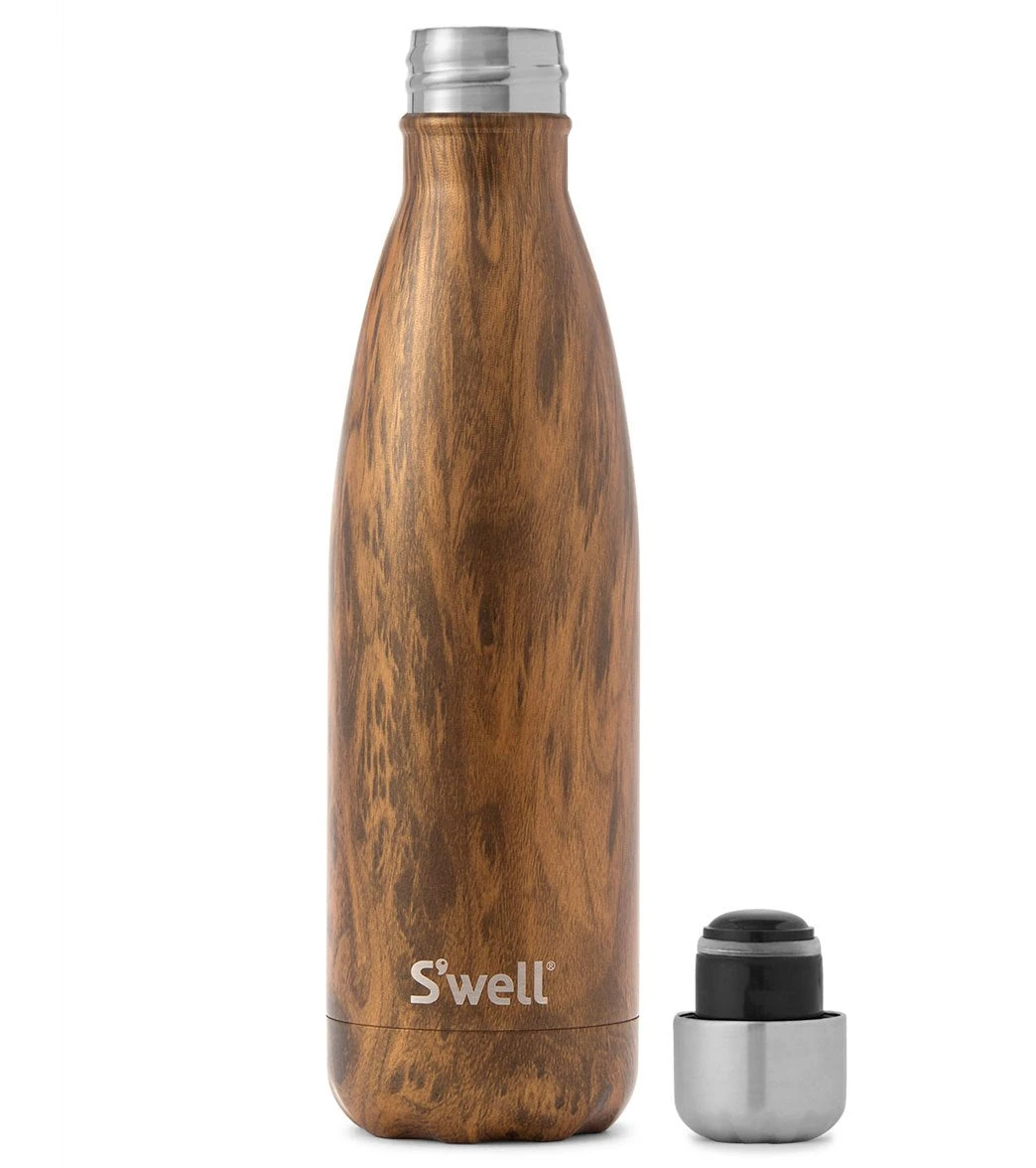 S'well Teakwood 17oz Stainless Steel Water Bottle - Image 2