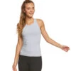 Hard Tail Open Back Support Tank Top Dove