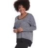 Balance Collection Plus Alexa Pullover Heather Black