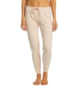 Spiritual Gangster Love Note Skinny Joggers Pink Sand