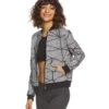 Beyond Yoga Chromatic Bomber After Yoga Jacket Black-White Chromatic