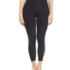 Onzie Side Runner Yoga Leggings Black/Silver