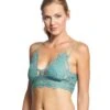Free People Adella Bralette Blue Green