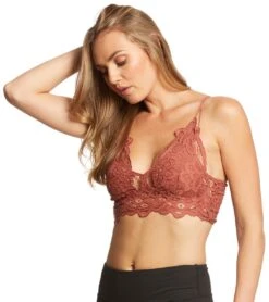 Free People Adella Bralette Coral
