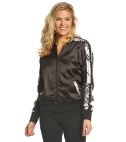 Blanc Noir Reversible Silk Bomber Jacket