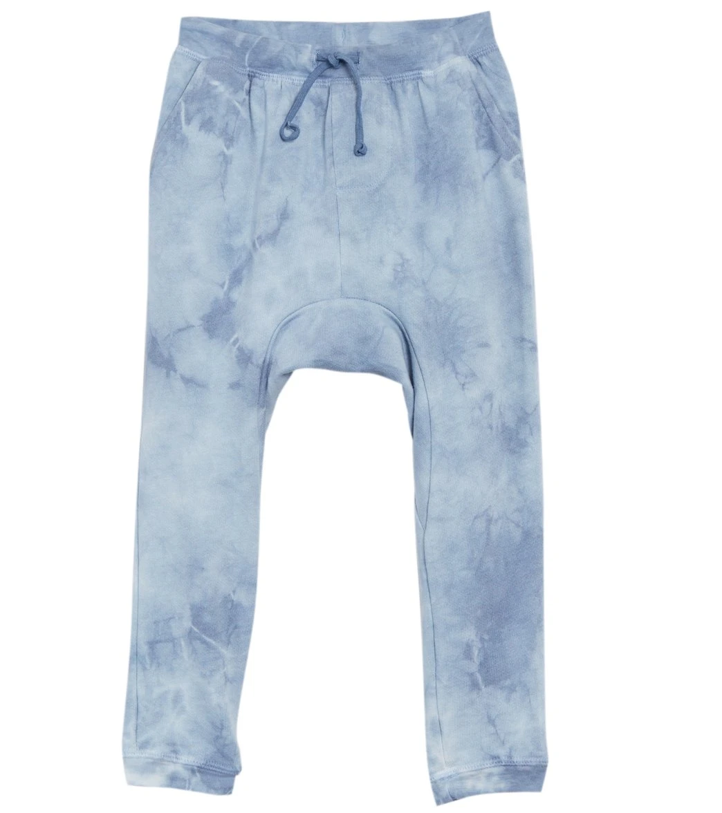 Spiritual Gangster Girls Rainbow Harem Joggers True Blue Tie Dye - Image 2