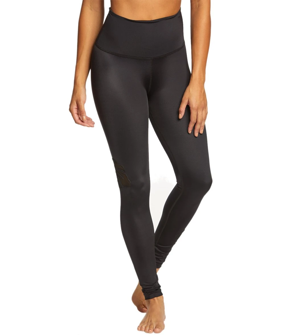 Beyond Yoga Take Leaf High Waisted Long Yoga Leggings Black - Image 4